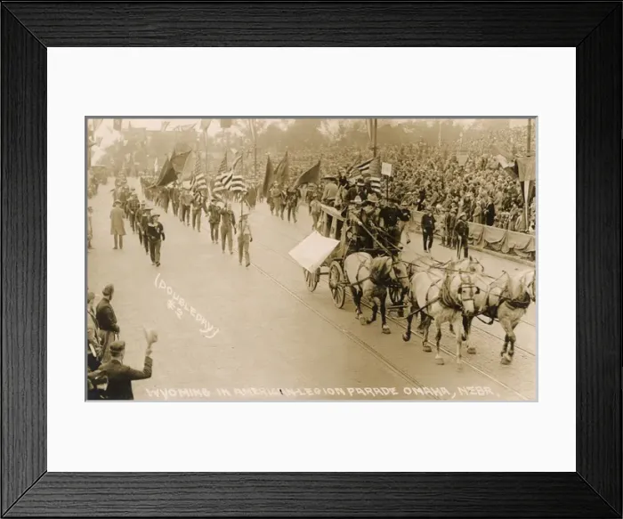 Framed Print : American Legion parade, Omaha, Nebraska, USA Framed Print : American Legion parade, Omaha, Nebraska, USA