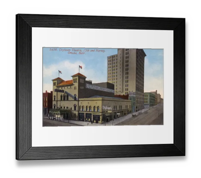 Framed Print : Creighton Orpheum Theatre, Omaha, Nebraska, USA Framed Print : Creighton Orpheum Theatre, Omaha, Nebraska, USA