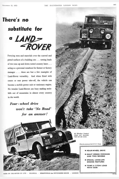 Land Rover advertisement, 1955