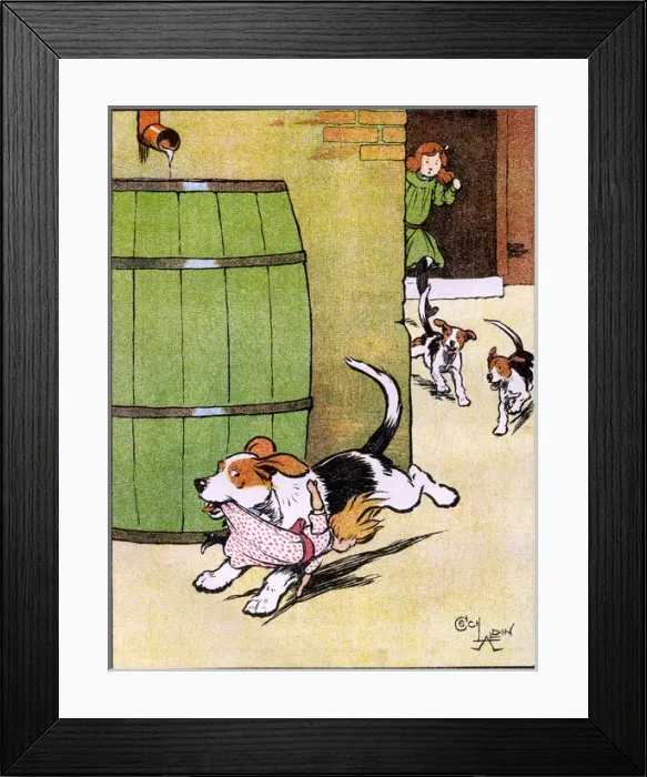 Framed Print : Illustration by Cecil Aldin, My Pets and Their Ways Framed Print : Illustration by Cecil Aldin, My Pets and Their Ways