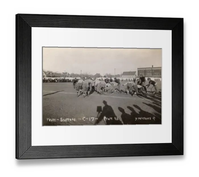 Framed Print : Football game at Pratt, Kansas, USA Framed Print : Football game at Pratt, Kansas, USA