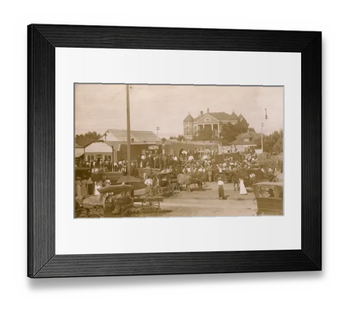 Framed Print : Foundation stone laying at Pratt, Kansas, USA Framed Print : Foundation stone laying at Pratt, Kansas, USA