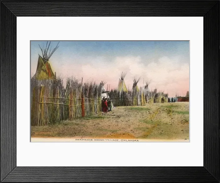 Framed Print : Arapaho Indian Village, Oklahoma, USA Framed Print : Arapaho Indian Village, Oklahoma, USA