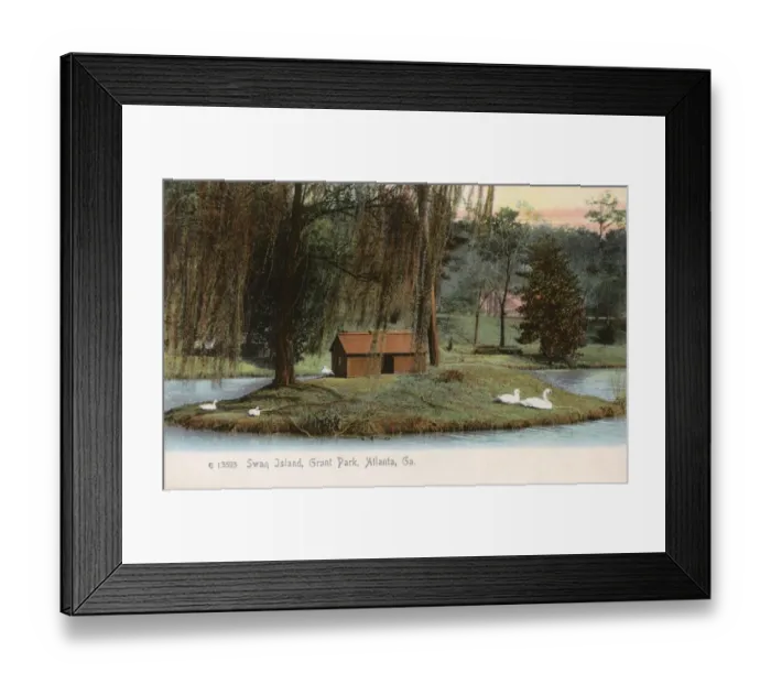 Framed Print : Swan Island, Grant Park, Atlanta, Georgia, USA Framed Print : Swan Island, Grant Park, Atlanta, Georgia, USA