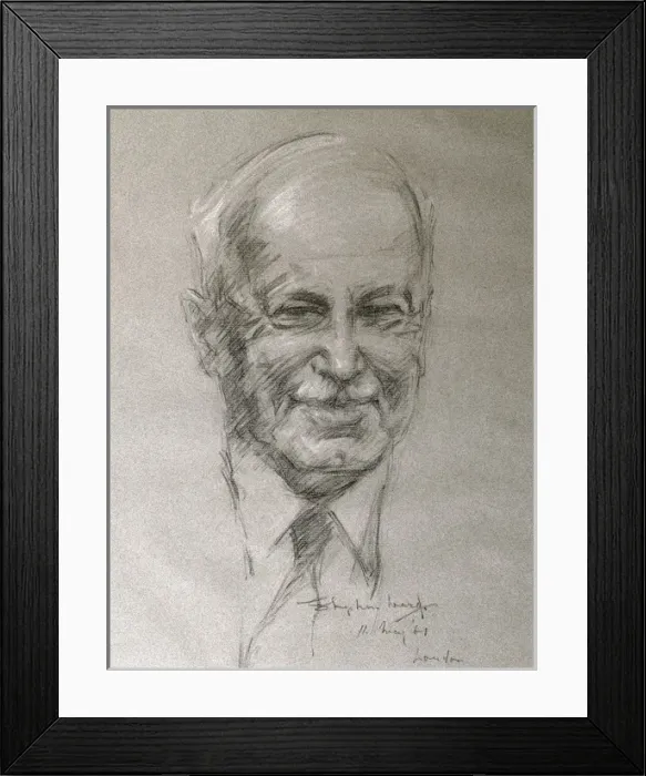 Framed Print : Portrait of (insert) by Stephen Ward Framed Print : Portrait of (insert) by Stephen Ward