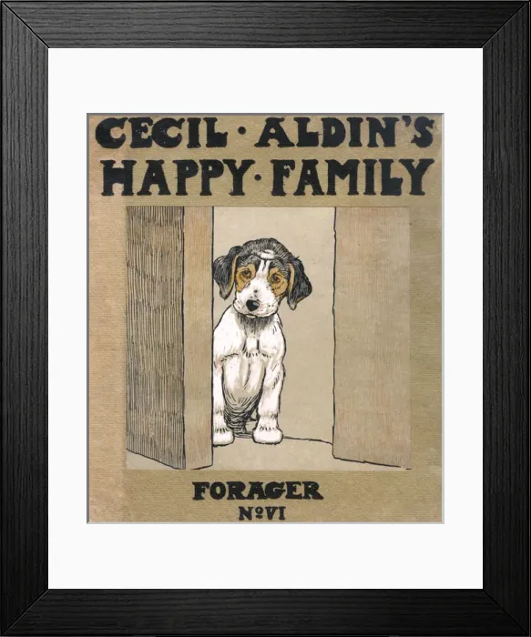 Framed Print : Cover design, Cecil Aldins Happy Family, Forager Framed Print : Cover design, Cecil Aldins Happy Family, Forager