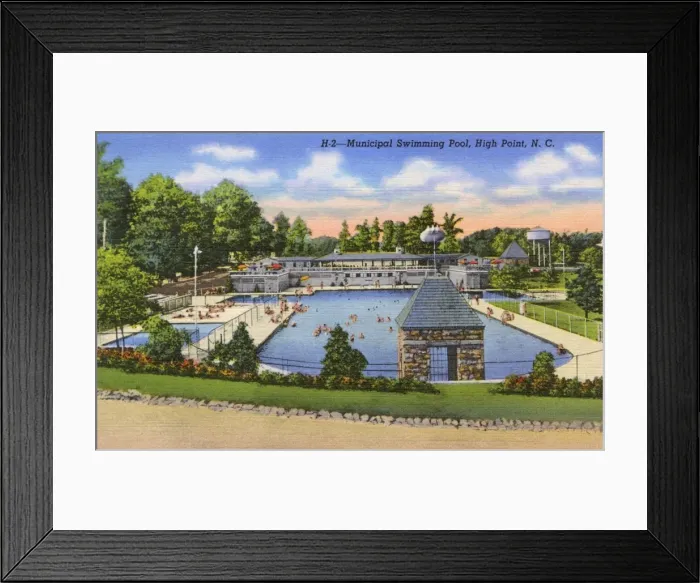 Framed Print : Municipal Swimming Pool, High Point, North Carolina, USA Framed Print : Municipal Swimming Pool, High Point, North Carolina, USA