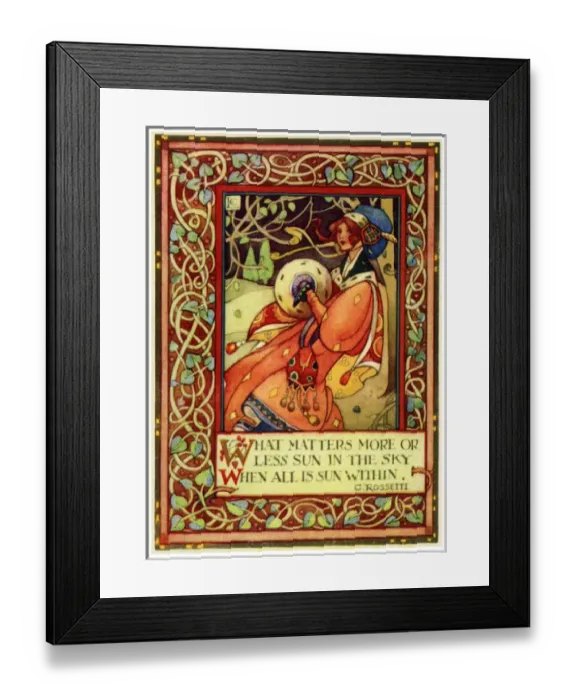 Framed Print : Girl in hat & muff Framed Print : Girl in hat & muff