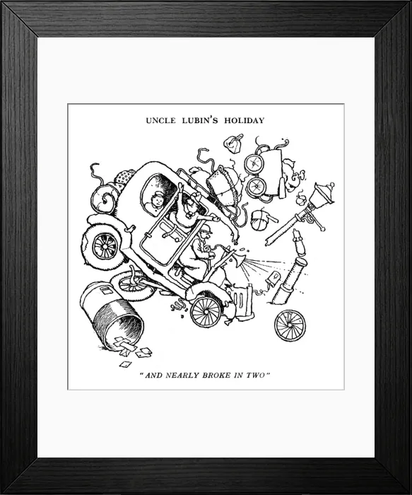 Framed Print : Uncle Lubin, illustration by William Heath Robinson Framed Print : Uncle Lubin, illustration by William Heath Robinson