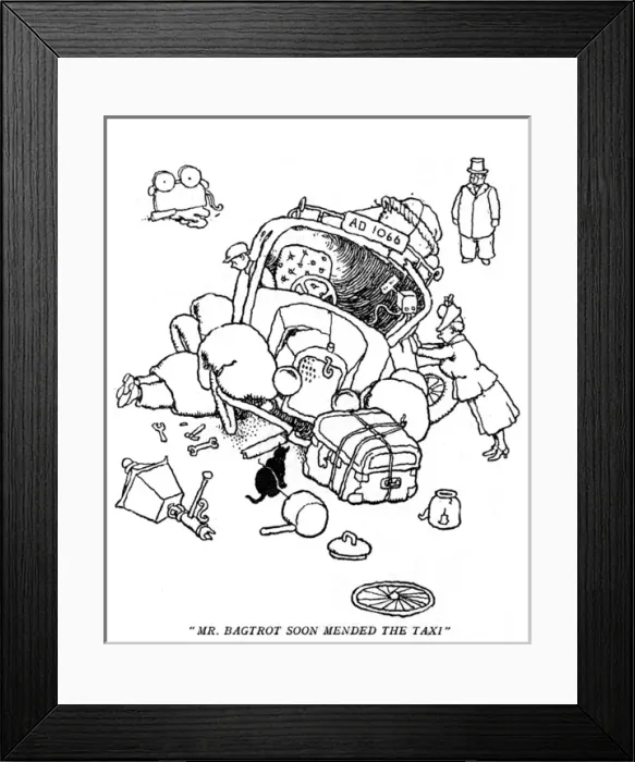 Framed Print : Uncle Lubin, illustration by William Heath Robinson Framed Print : Uncle Lubin, illustration by William Heath Robinson