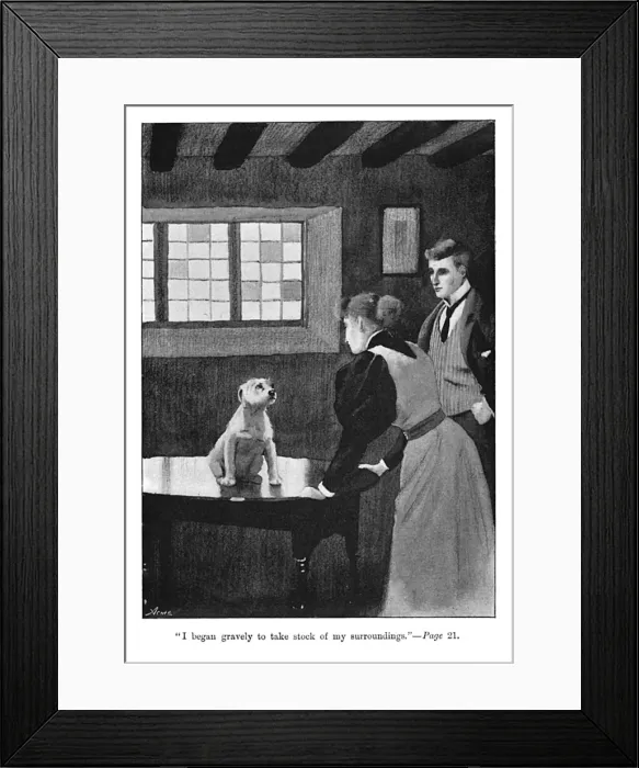 Framed Print : Frontispiece illustration by Cecil Aldin, Spot Framed Print : Frontispiece illustration by Cecil Aldin, Spot