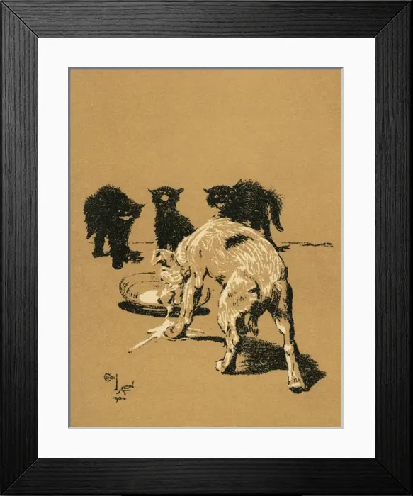 Framed Print : Illustration by Cecil Aldin, A Dog Day Framed Print : Illustration by Cecil Aldin, A Dog Day
