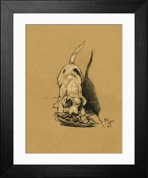 Framed Print : Illustration by Cecil Aldin, A Dog Day Framed Print : Illustration by Cecil Aldin, A Dog Day