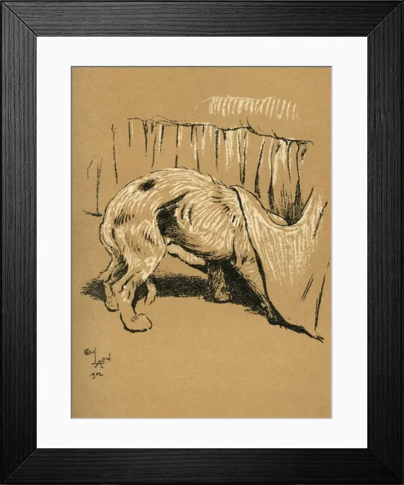 Framed Print : Illustration by Cecil Aldin, A Dog Day Framed Print : Illustration by Cecil Aldin, A Dog Day