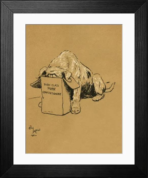 Framed Print : Illustration by Cecil Aldin, A Dog Day Framed Print : Illustration by Cecil Aldin, A Dog Day