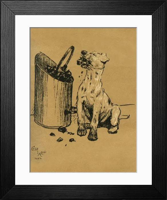 Framed Print : Illustration by Cecil Aldin, A Dog Day Framed Print : Illustration by Cecil Aldin, A Dog Day