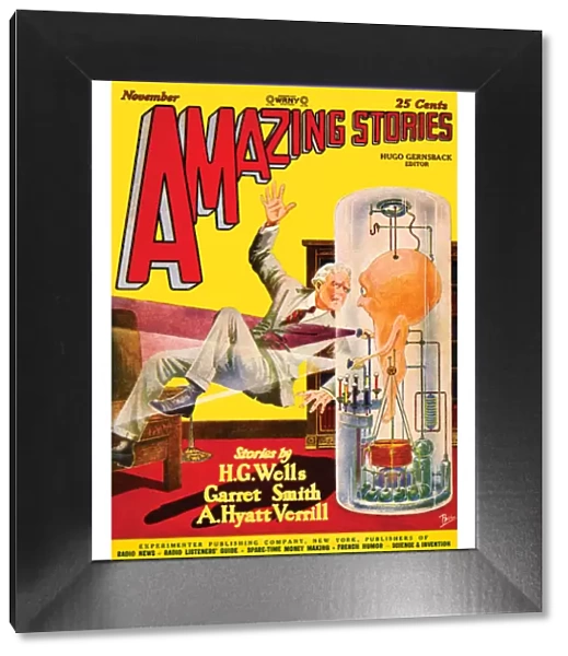 Amazing Stories scifi magazine cover - Machine Man of Ardathia