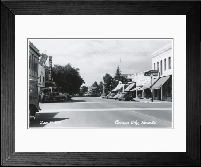 Framed Print : North Carson Street, Carson City, Nevada, USA Framed Print : North Carson Street, Carson City, Nevada, USA