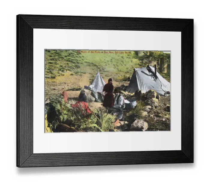 Framed Print : Paiute family, Rox, Nevada, USA Framed Print : Paiute family, Rox, Nevada, USA