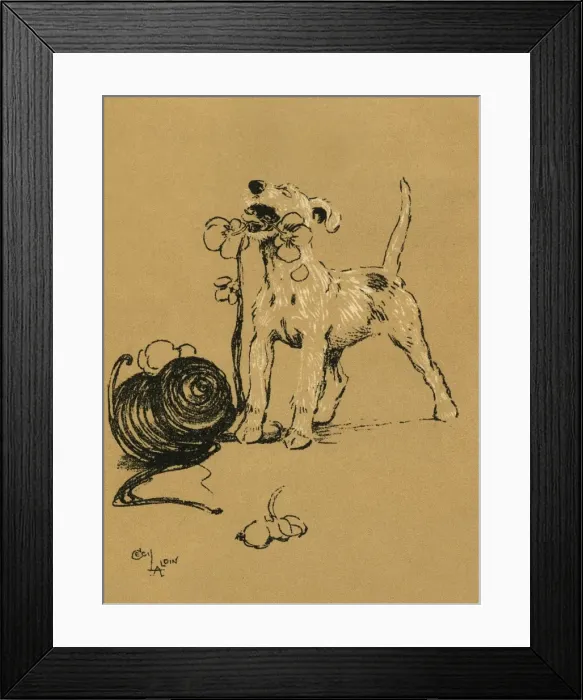 Framed Print : Illustration by Cecil Aldin, A Dog Day Framed Print : Illustration by Cecil Aldin, A Dog Day
