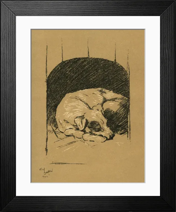 Framed Print : Illustration by Cecil Aldin, A Dog Day Framed Print : Illustration by Cecil Aldin, A Dog Day