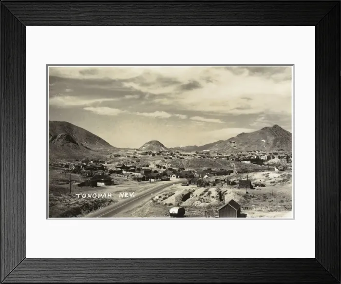 Framed Print : View of Tonopah, Nevada, USA Framed Print : View of Tonopah, Nevada, USA