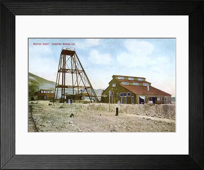 Framed Print : Mizpah Shaft, Tonopah Mining Company, Nevada, USA Framed Print : Mizpah Shaft, Tonopah Mining Company, Nevada, USA