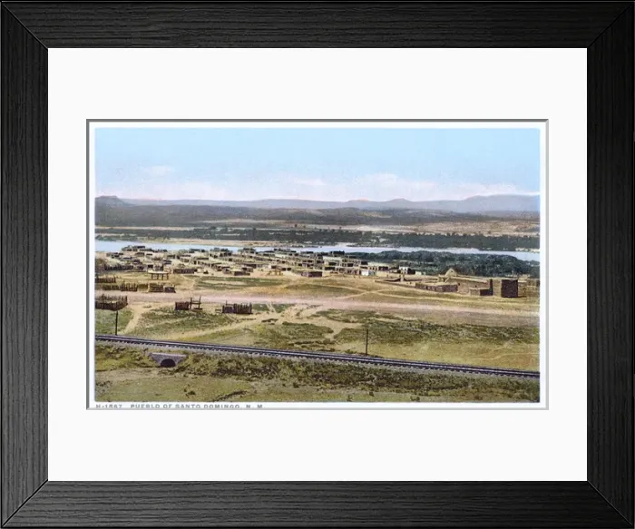 Framed Print : Pueblo of Santo Domingo, New Mexico, USA Framed Print : Pueblo of Santo Domingo, New Mexico, USA