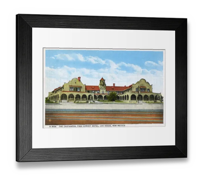 Framed Print : The Castaneda Hotel, Las Vegas, New Mexico, USA
