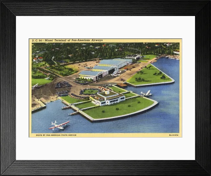 Framed Print : PanAm terminal, Miami, Florida, USA Framed Print : PanAm terminal, Miami, Florida, USA