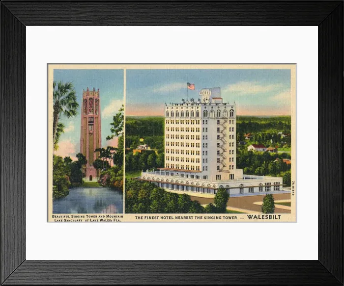 Framed Print : Walesbilt Hotel, Lake Wales, Florida, USA Framed Print : Walesbilt Hotel, Lake Wales, Florida, USA