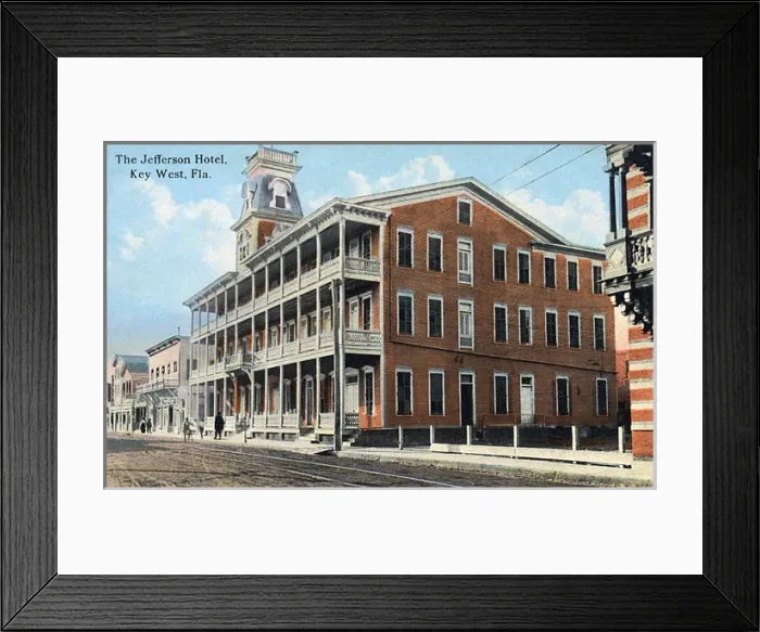 Framed Print : Jefferson Hotel, Key West, Florida, USA Framed Print : Jefferson Hotel, Key West, Florida, USA