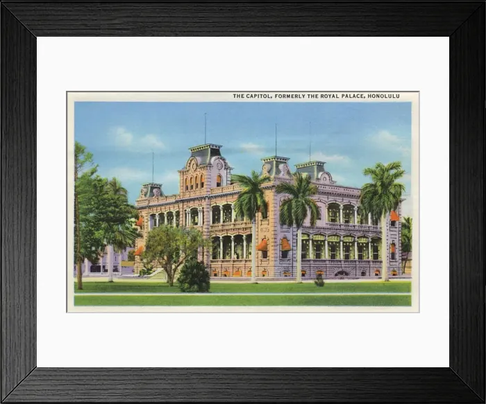 Framed Print : The Capitol (Royal Palace), Honolulu, Hawaii, USA Framed Print : The Capitol (Royal Palace), Honolulu, Hawaii, USA