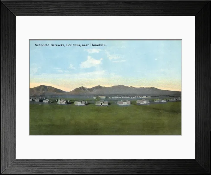 Framed Print : Schofield Barracks, Leilehua, near Honolulu, Hawaii, USA Framed Print : Schofield Barracks, Leilehua, near Honolulu, Hawaii, USA