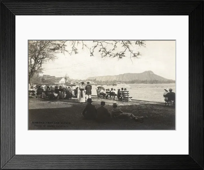 Framed Print : Diamond Head and Waikiki, Honolulu, Hawaii, USA Framed Print : Diamond Head and Waikiki, Honolulu, Hawaii, USA