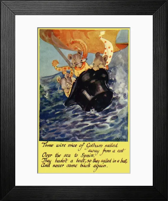 Framed Print : Three wise men of Gotham Framed Print : Three wise men of Gotham