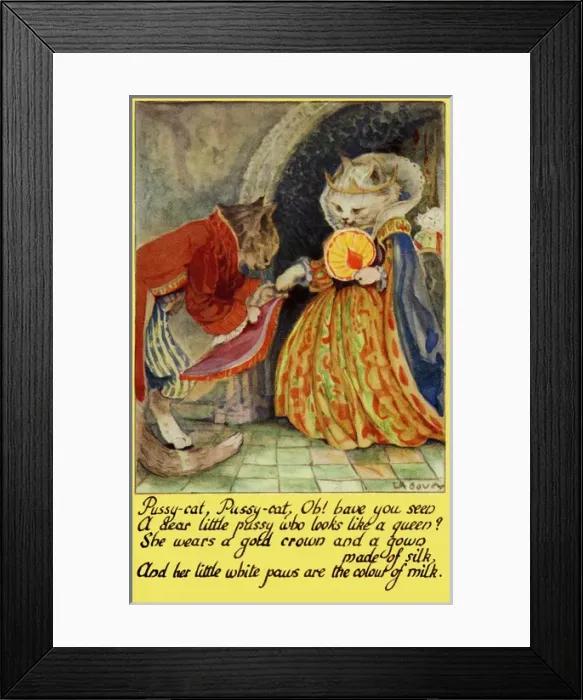 Framed Print : Pussy cat, pussy cat Framed Print : Pussy cat, pussy cat