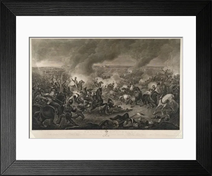 Framed Print : The Battle of Waterloo Framed Print : The Battle of Waterloo