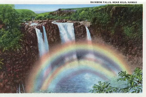Rainbow Falls, near Hilo, Hawaii, USA