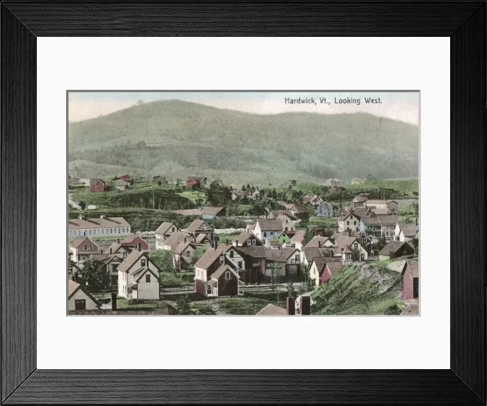 Framed Print : General view of Hardwick, Vermont, USA Framed Print : General view of Hardwick, Vermont, USA