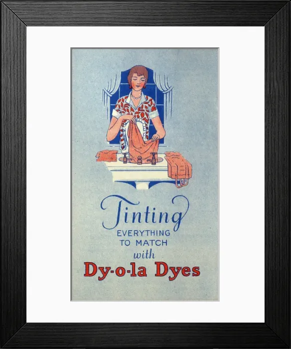Framed Print : Tinting everything to match with Dy-o-la Dyes Framed Print : Tinting everything to match with Dy-o-la Dyes