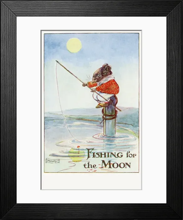 Framed Print : Fishing for the moon Framed Print : Fishing for the moon
