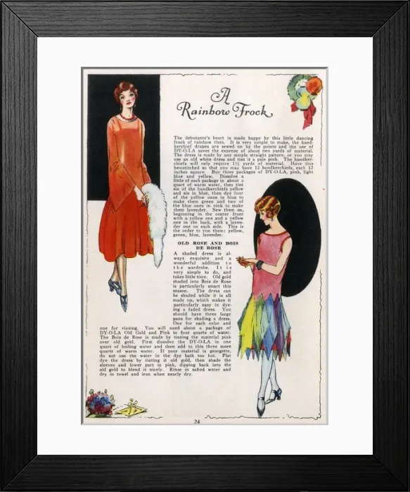 Framed Print : A rainbow frock Framed Print : A rainbow frock