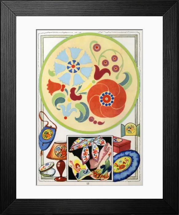 Framed Print : Designs in a brochure, Dy-o-la Dyes Framed Print : Designs in a brochure, Dy-o-la Dyes