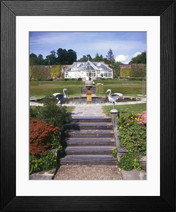 Framed Print : Formal gardens at Arlington Court, North Devon Framed Print : Formal gardens at Arlington Court, North Devon