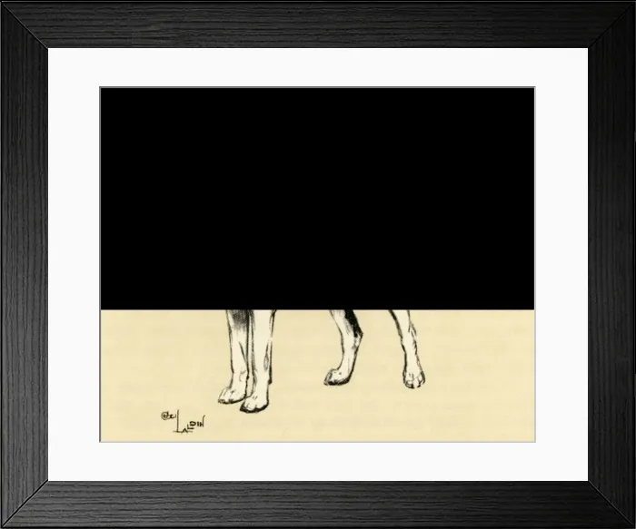Framed Print : Illustration by Cecil Aldin, French Staghound Framed Print : Illustration by Cecil Aldin, French Staghound