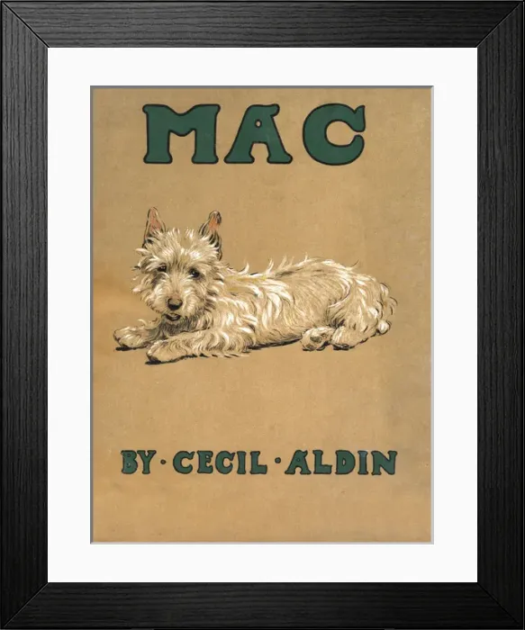Framed Print : Cover design by Cecil Aldin, Mac Framed Print : Cover design by Cecil Aldin, Mac