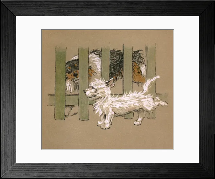 Framed Print : Illustration by Cecil Aldin, Mac Framed Print : Illustration by Cecil Aldin, Mac