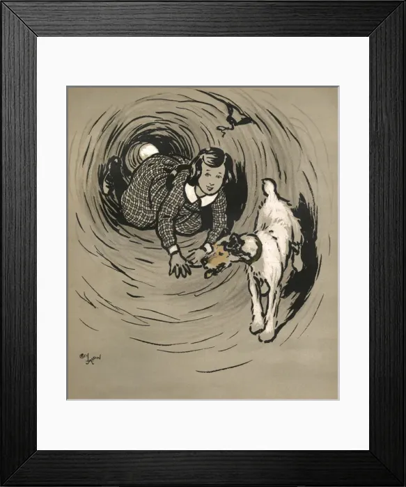 Framed Print : Illustration by Cecil Aldin, The Great Adventure Framed Print : Illustration by Cecil Aldin, The Great Adventure