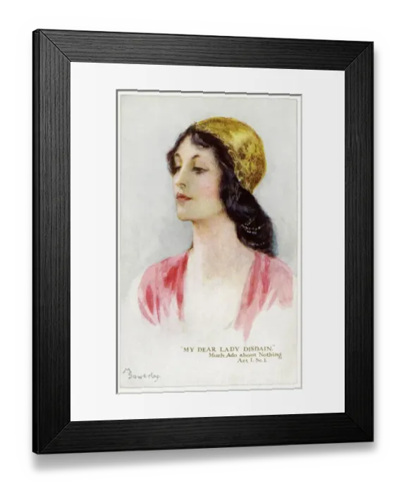 Framed Print : Beatrice. Pub: Humphrey Milford, Postcards for the Little Ones Framed Print : Beatrice. Pub: Humphrey Milford, Postcards for the Little Ones